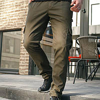 Мужские штаны-карго котоновые "Baza" Intruder хаки / Повседневные штаны для мужчин / Брюки с 6-ю карманами