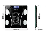 Електронні підлогові смарт-ваги з Bluetooth до 180 кг Чорні, фото 3