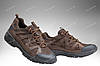 Шкіряні військові кросівки на літо / літнє тактичне взуття з вентильованою сіткою SCAR Pro (dark brown), фото 2