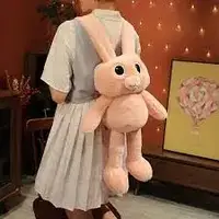 Мягкая игрушка MishaExpo заяц с ушами и ногами выдвижными 110 см
