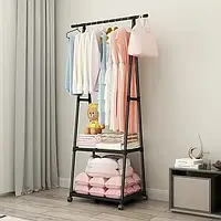 Універсальна міцна підлогова стійка-сушарка для одягу Coat Rack