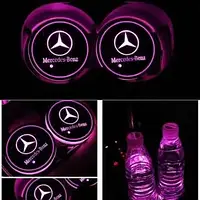 Подсветка подстаканника авто RGB Модель MERCEDES