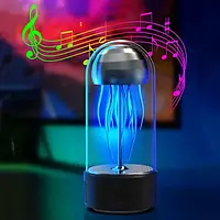 Портативна колонка Bluetooth Медуза з функцією нічника A-Plus на 7 режимів світла, об'ємний звук 360°