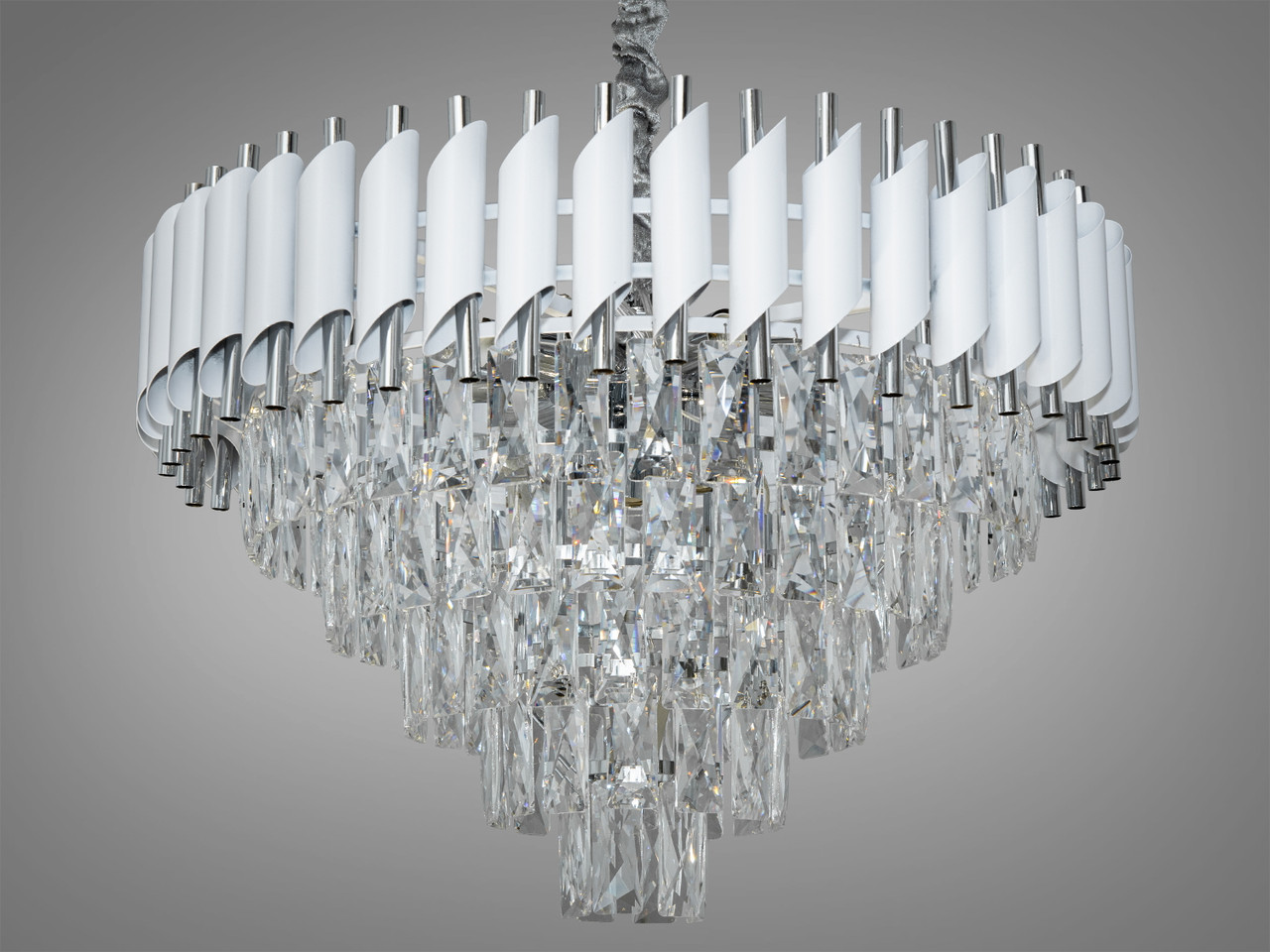 Сучасна люстра 9001-600WH+CH, фото 1