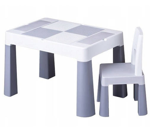 Дитячий стіл і стілець TEGA Multifun Сірий (MF-004-106) 1+1, фото 1