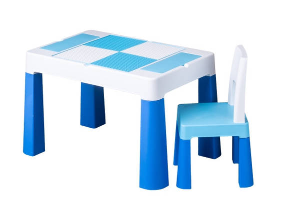 Дитячий стіл і стілець TEGA Multifun Синій (MF-004-120) 1+1, фото 1