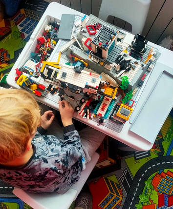 Дитячий стіл і стілець TEGA Multifun Синій (MF-004-120) 1+1, фото 3