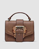 Женская сумка Versace Jeans Couture Beige (коричневая) элегантная деловая удобная сумка KIS36001