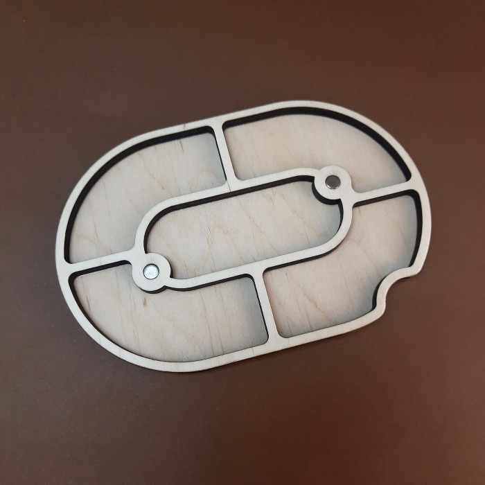 Додатковий ярус до овального міні органайзера для бісеру Коробка на 5 комірок (060291), фото 1