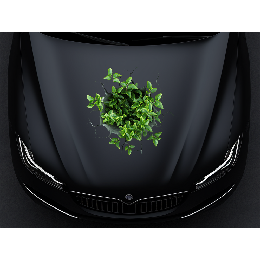 3D вініл "Пророслий Куст" для автомобіля, 50x50 см