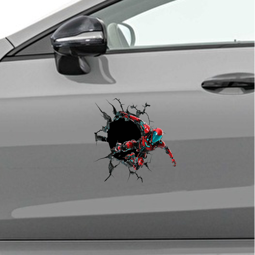 Космонавт 3D-стикер для тюнінгу автомобіля, 15x15 см