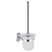 Туалетний йоржик настінний Lidz щітка для туалету скляна колба