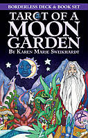 Tarot Of A Moon Garden Borderless Deck & Book Set Cards — Набір безрамкових карт таро "Місячний Сад"