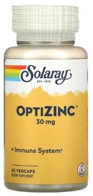 Solaray OptiZinc 30 mg 60 рослинних капсул, фото 1