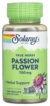 Solaray True Herbs Passion Flower 700 mg 100 рослинних капсул
