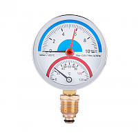 Термоманометр SD Plus Ø80х1/2", заднє під'єднання