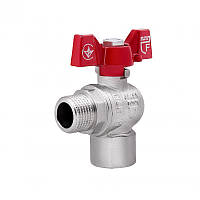 Кран кульовий для води кутовий SD Forte 1/2" ВН (метелик)