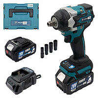 Гайковерт акумуляторний PROFI-TEC DTW500BL (2 акб 20 В 5 А·год/зарядний/кейс)