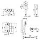 Змішувач для душу та ванної з неіржавкої сталі Lidz Kubis з квадратною лійкою, шлангом і тримачем, фото 2