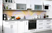 Наклейка на скинали Zatarga на кухню «Макромир» 600х3000 мм виниловая 3Д наклейка кухонный фа GT, код: 6510835