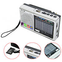 Радиоприемник Golon RX-6622 Серый c USB и SD Портативное радио на аккумуляторе