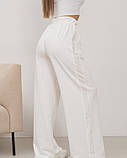 Спортивні штани молочні, фото 3