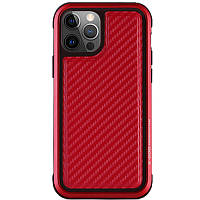 Чехол PC+TPU+Metal K-DOO MARS Series Apple iPhone 13 Pro Carbon Red