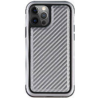 Чехол PC+TPU+Metal K-DOO MARS Series Apple iPhone 13 Pro Carbon Silver