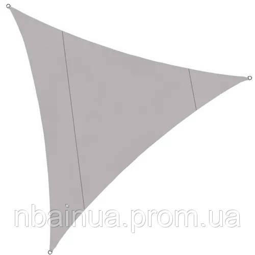 Тент-парус треугольник теневой 4х4х4 м Gardlov, навес от дождя и солнца, Серый (23141) - фото 3 - id-p2192865401