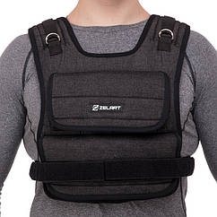 Жилет-обтяжувач 20 кг регульований Adjustable Weighted Vest (TA-7805-20)