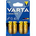 VARTA LONGLIFE AA BLI 4 ALKALINE Батарейка