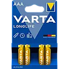 VARTA LONGLIFE AAA BLI 4 ALKALINE Батарейка