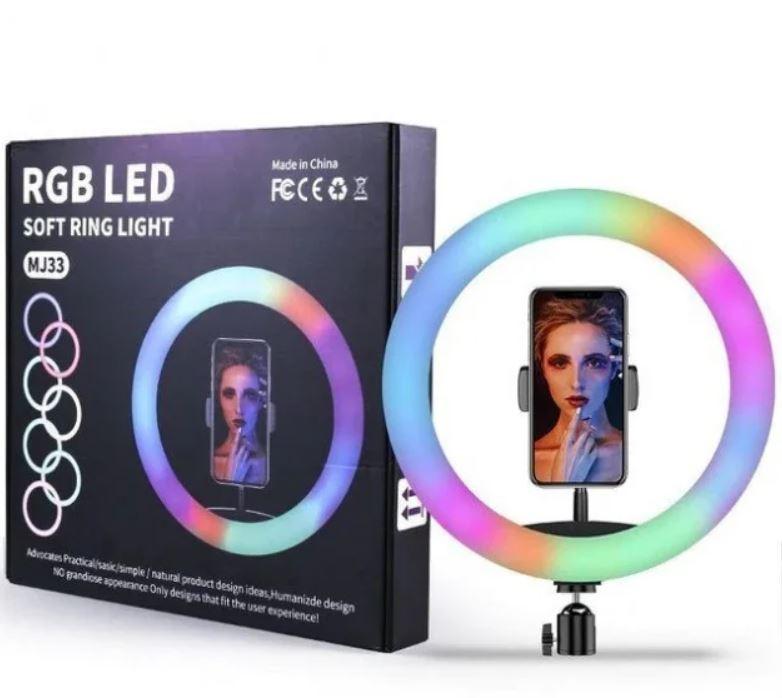 Лампа кольцевая MHZ светодиодная LED RGB MJ333 7617 QM, код: 7423177 - фото 7 - id-p2192873284