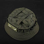 Панама Ріп-Стоп з велкро панелями + Шеврон Фосфорний Очі Олива, фото 3