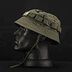 Панама Ріп-Стоп з велкро панелями + Шеврон Фосфорний Очі Олива, фото 7