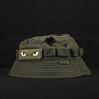 Панама Ріп-Стоп з велкро панелями + Шеврон Фосфорний Очі Олива, фото 8