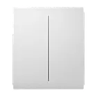 Ajax CenterButton (2-gang) [55] white Кнопка центральна для двоклавішного вимикача