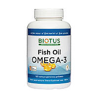 Омега-3 исландский рыбий жир Omega-3 Fish Oil Biotus 180 капсул MN, код: 7289454