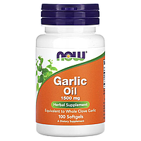 Масло Чеснока Garlic Oil 1500 мг - 100 софтгель