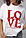 Жіноча бавовняна футболка з написом LOVE — білий колір, L (є розміри), фото 4