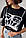 Жіноча футболка з принтом у формі корсета — чорний колір, L (є розміри), фото 4