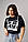 Жіноча футболка з принтом у формі корсета — чорний колір, L (є розміри), фото 8