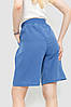 Шорти жіночі вільного крою тканина льон, колір джинс, 177R023, фото 4