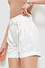 Шорти жіночі з ременем та манжетом, колір білий, 214R8818, фото 3