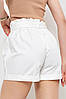 Шорти жіночі з ременем та манжетом, колір білий, 214R8818, фото 4