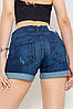 Шорти жіночі джинсові, колір синій, 186R003, фото 4