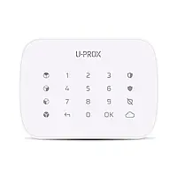 Бездротова сенсорна клавіатура ITV U-Prox Keypad G4 White для керування чотирма охоронними групами