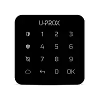 Бездротова сенсорна клавіатура ITV U-Prox Keypad G1 Black для керування однією охоронною групою