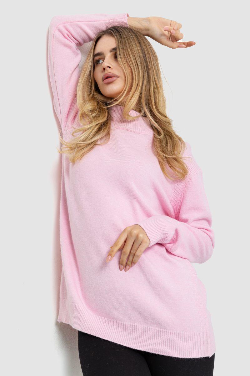 Жіночий светр в'язаний, колір рожевий, 204R179