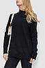 Жіночий светр в'язаний, колір чорний, 204R179, фото 3